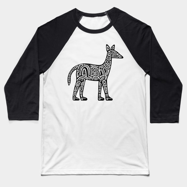 Animal Doodle Style Baseball T-Shirt by oklita